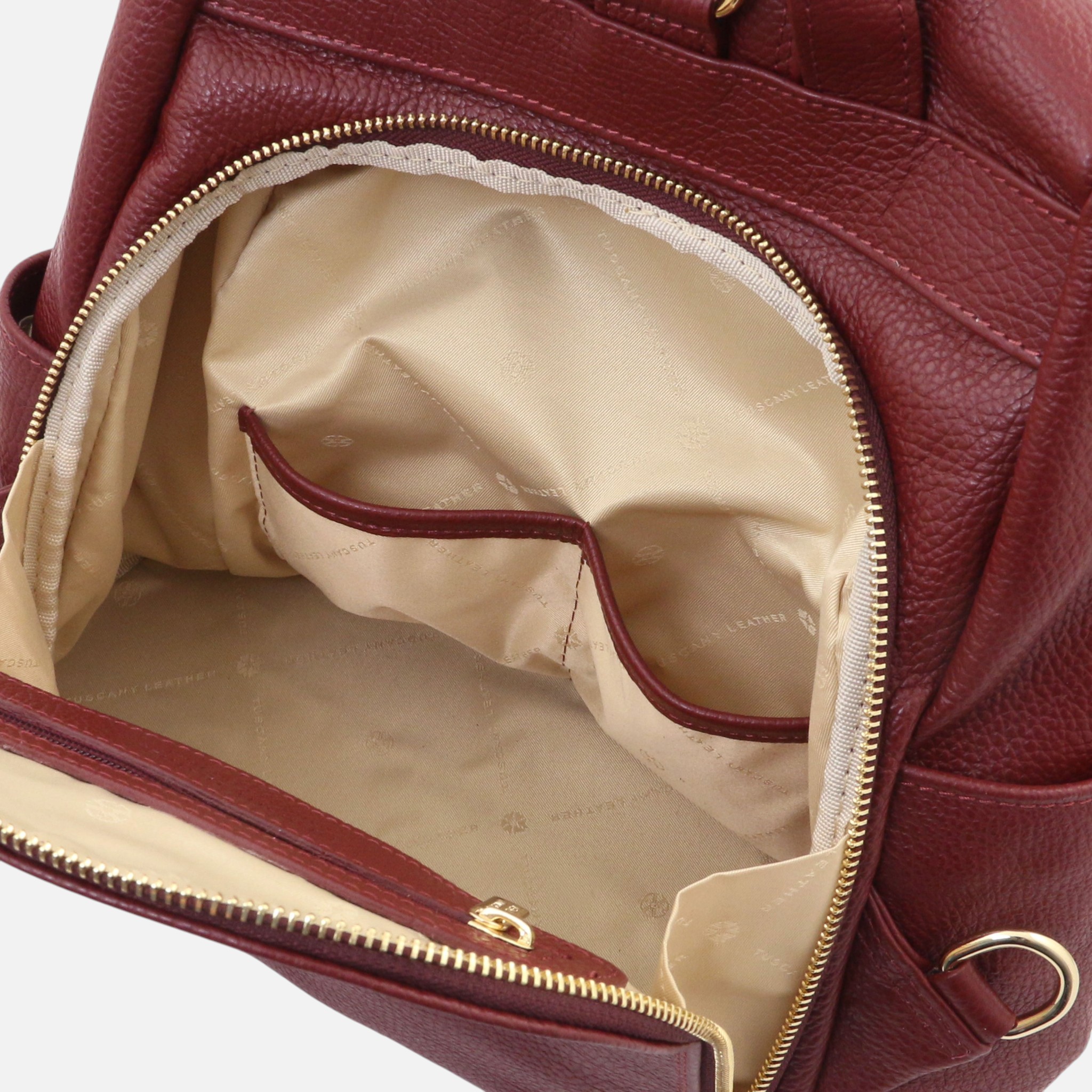 TL Bag Soft leather backpack - Μπορντώ - Image 5