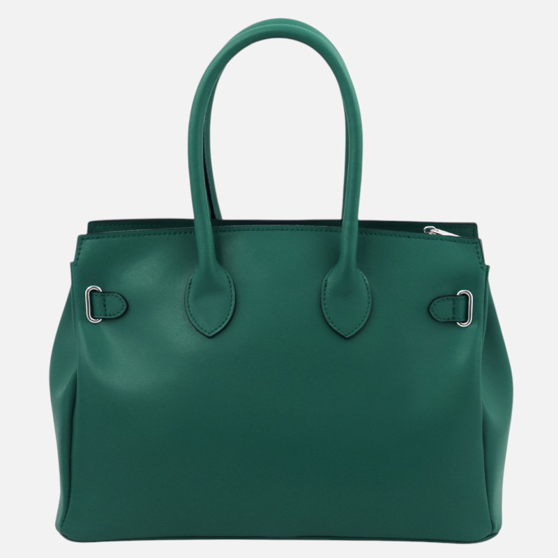 TL Bag Leather handbag - Πετρόλ - Image 5