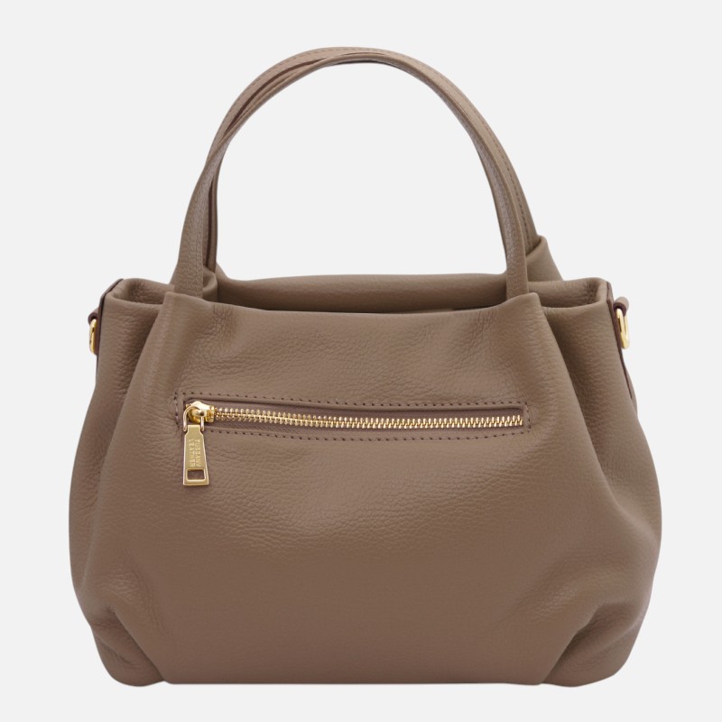 Nora Soft leather handbag - Σταχτί - Image 5