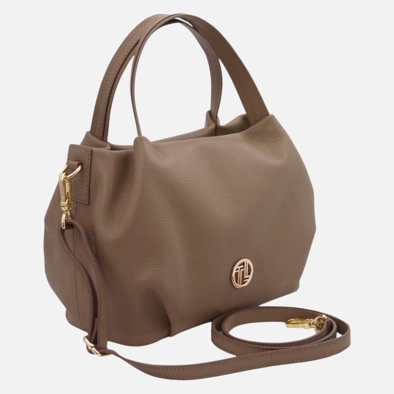 Nora Soft leather handbag - Σταχτί - Image 2