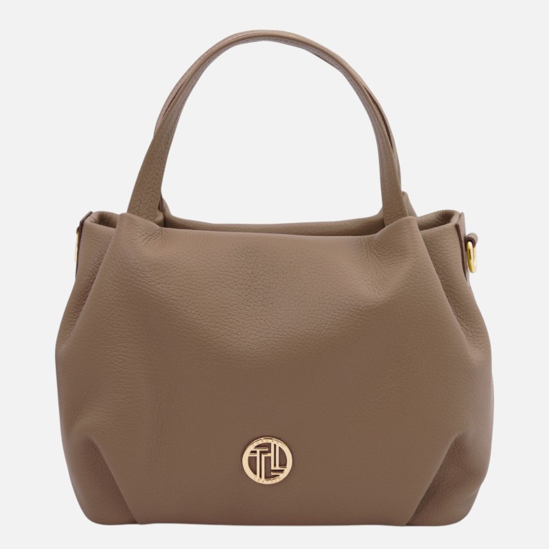 Nora Soft leather handbag - Σταχτί