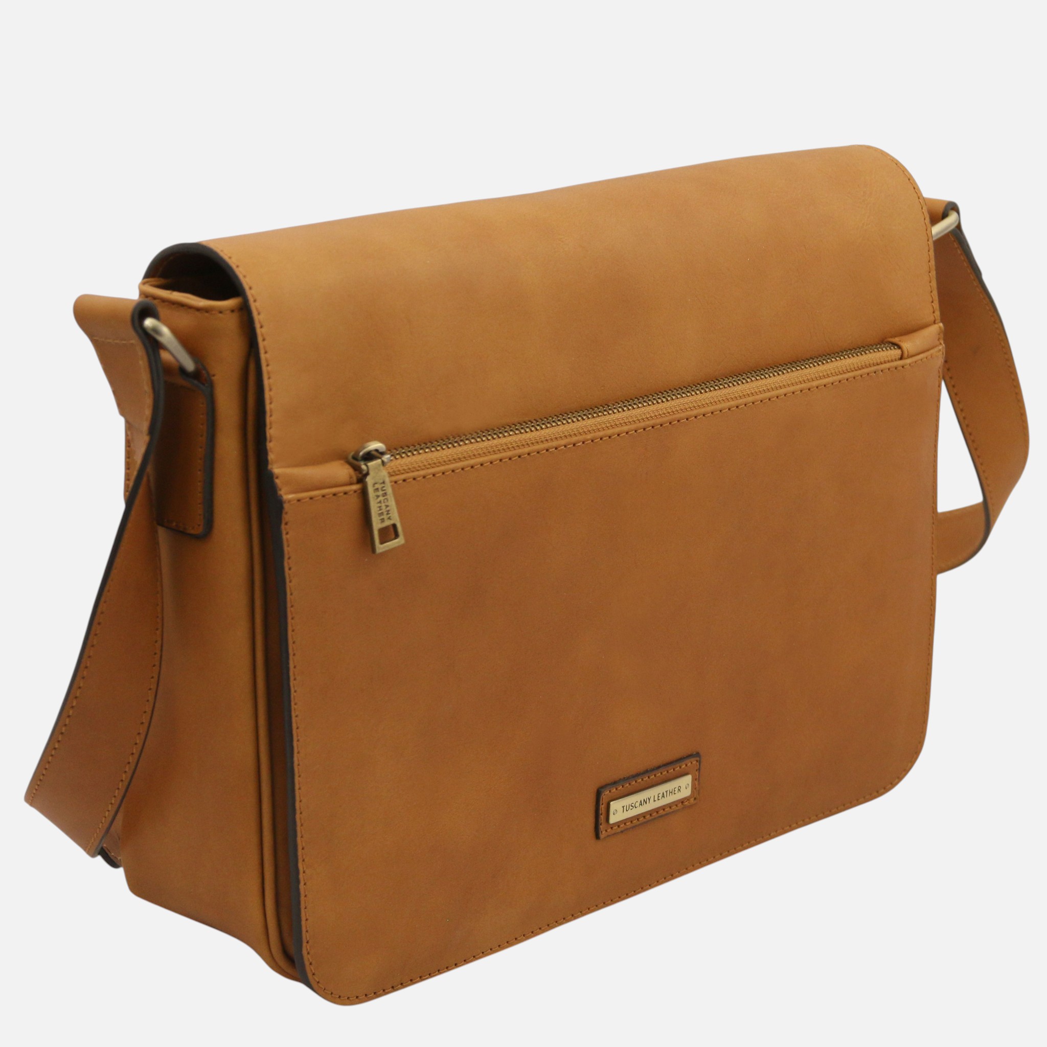 Messenger Leather messenger bag - Μαύρο - Image 2