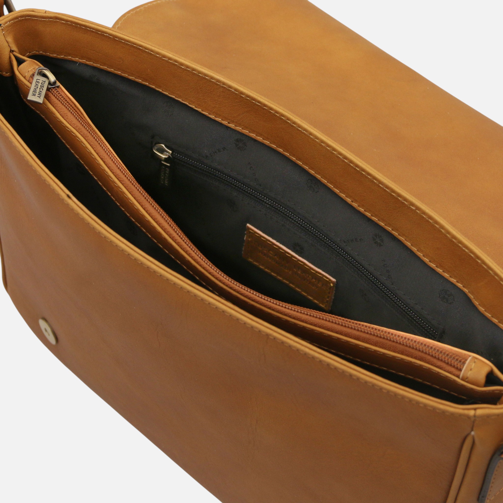Messenger Leather messenger bag - Μαύρο - Image 3