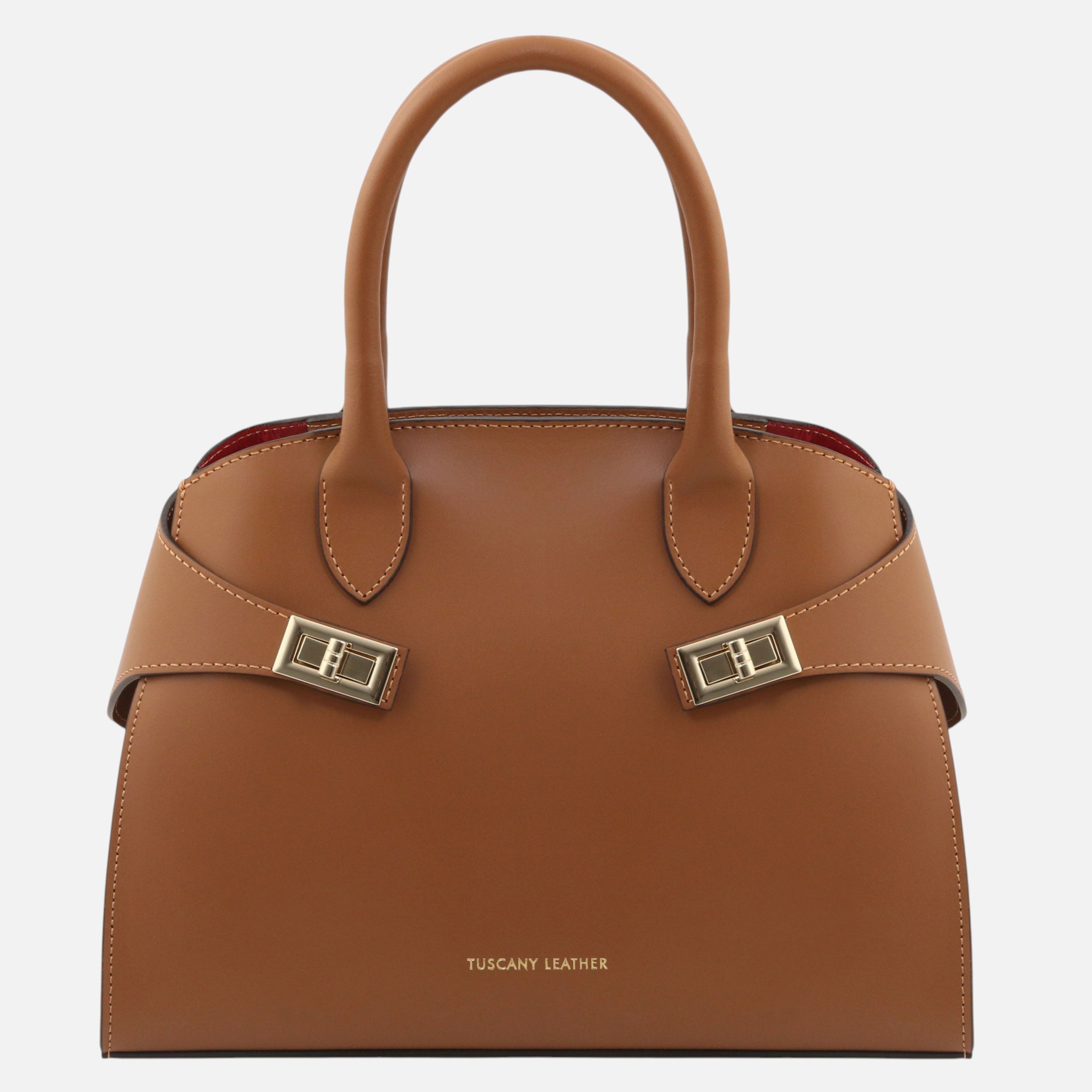 Coccola Leather handbag - Κονιάκ