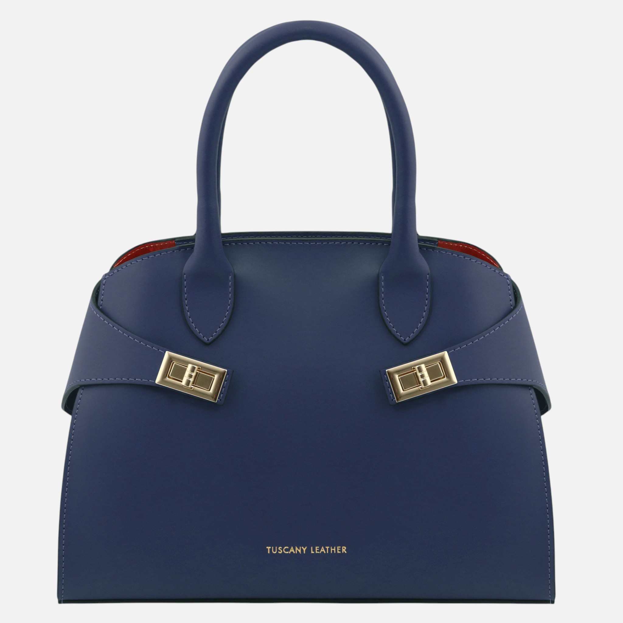 Coccola Leather handbag - Μπλε σκούρο