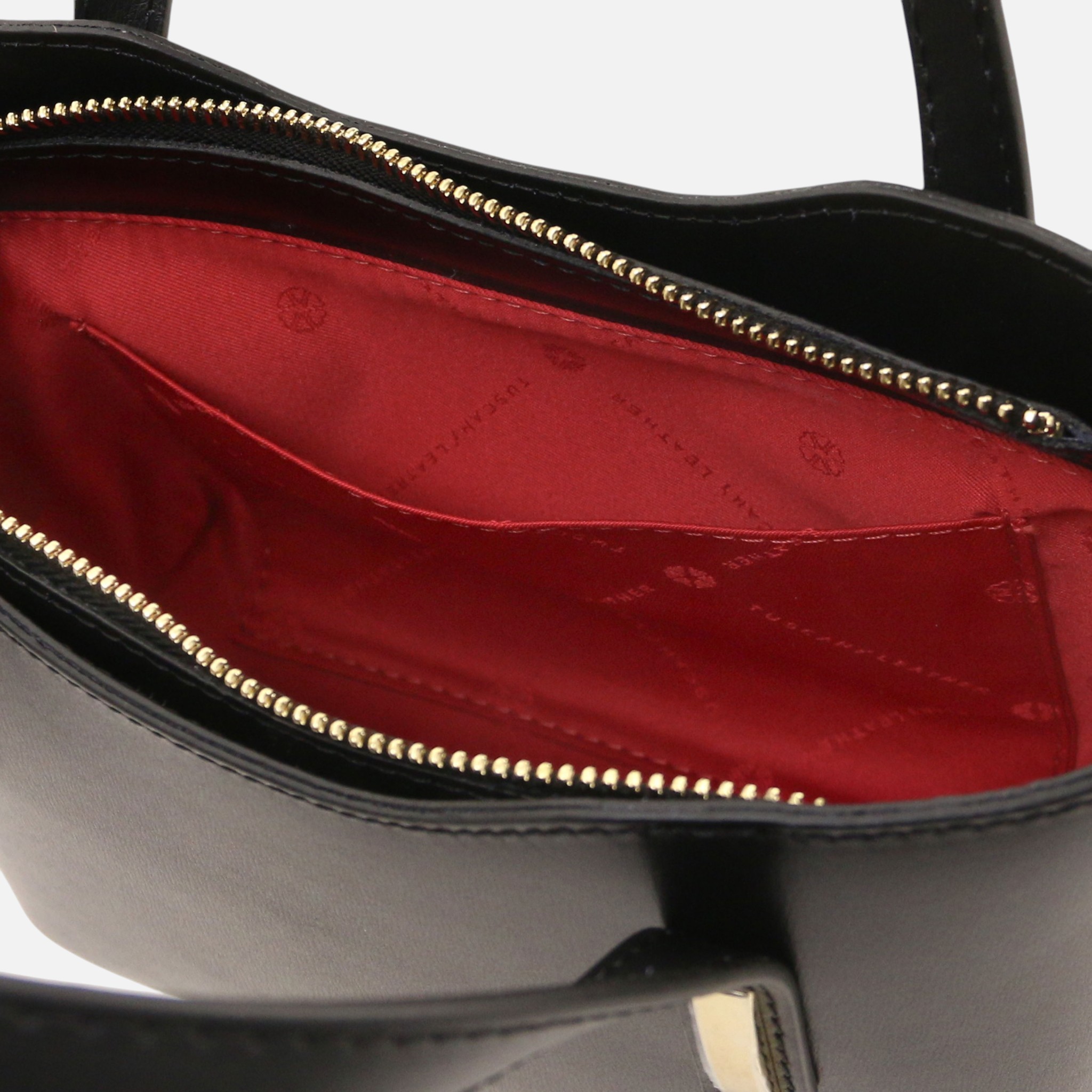 Olimpia Leather tote - Small size - Μαύρο - Image 4