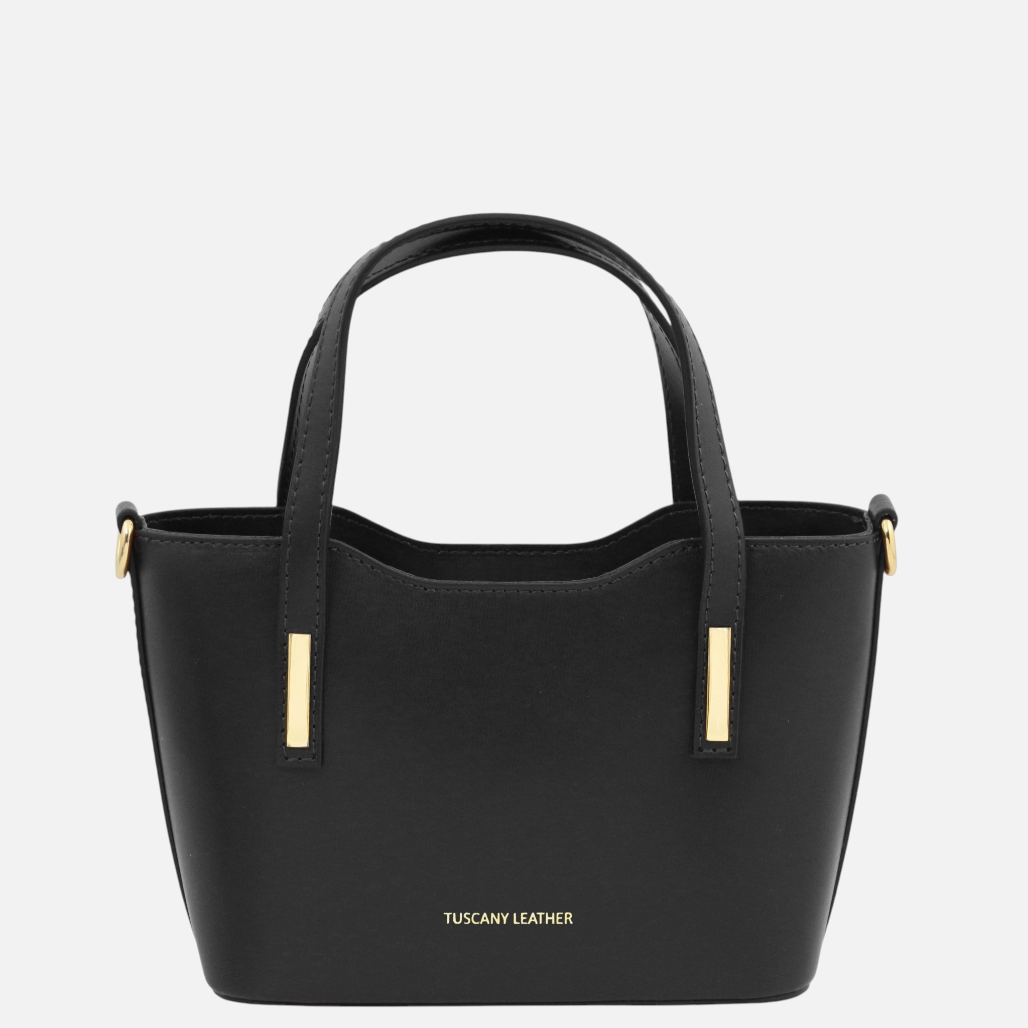 Olimpia Leather tote - Small size - Μαύρο