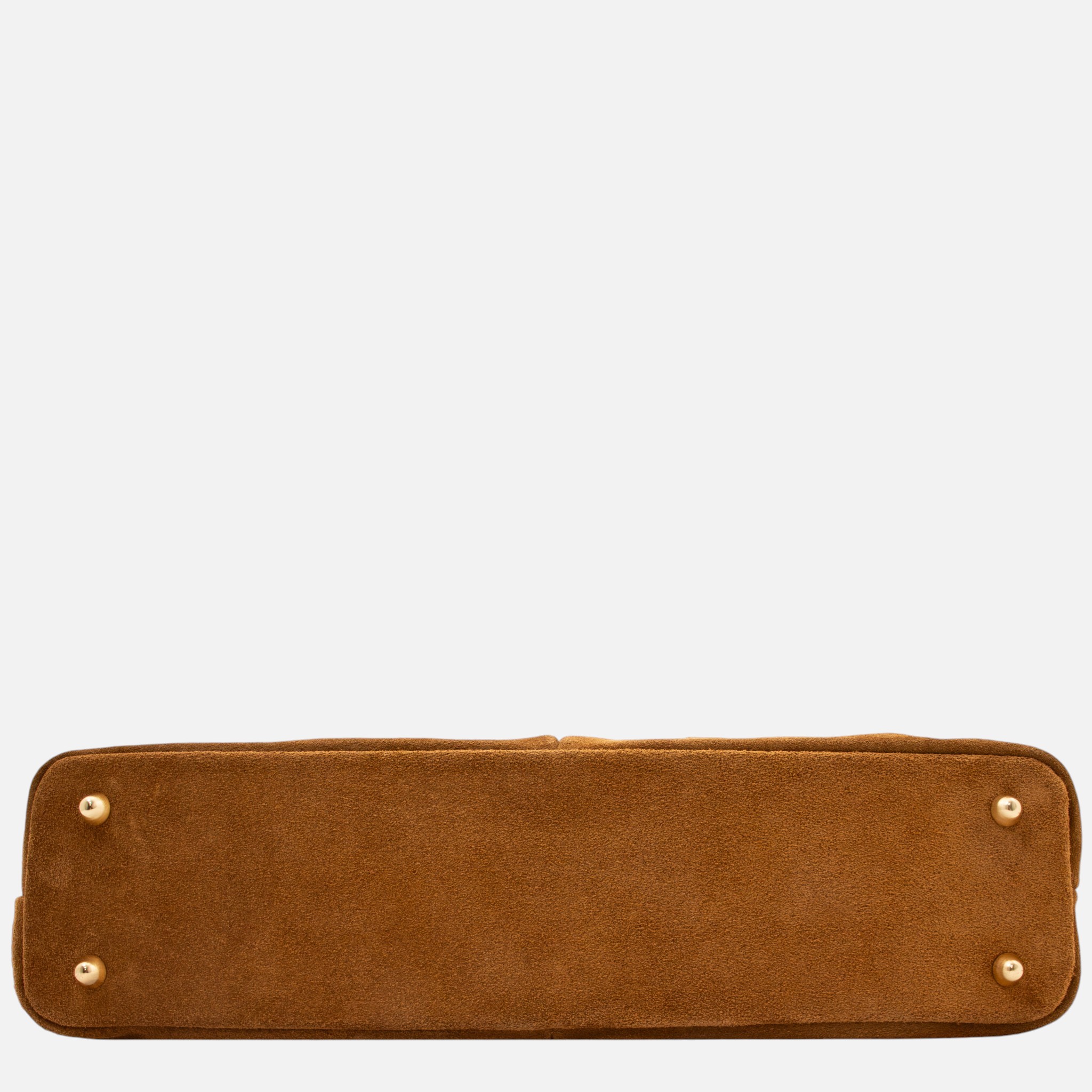 Ventura Suede leather shopping bag - Κονιάκ - Image 3