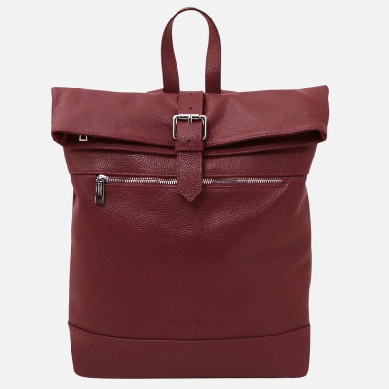 London Soft leather backpack - Μπορντώ