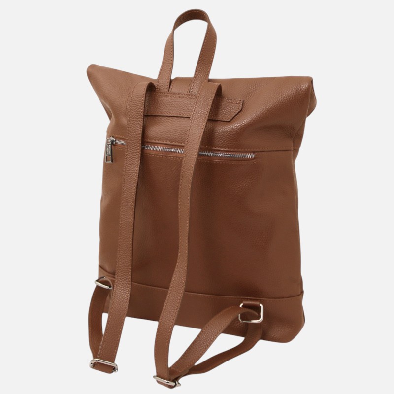 London Soft leather backpack - Κονιάκ - Image 6