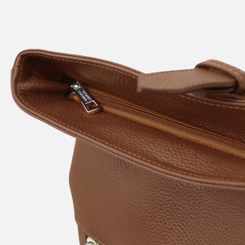 London Soft leather backpack - Κονιάκ - Image 3
