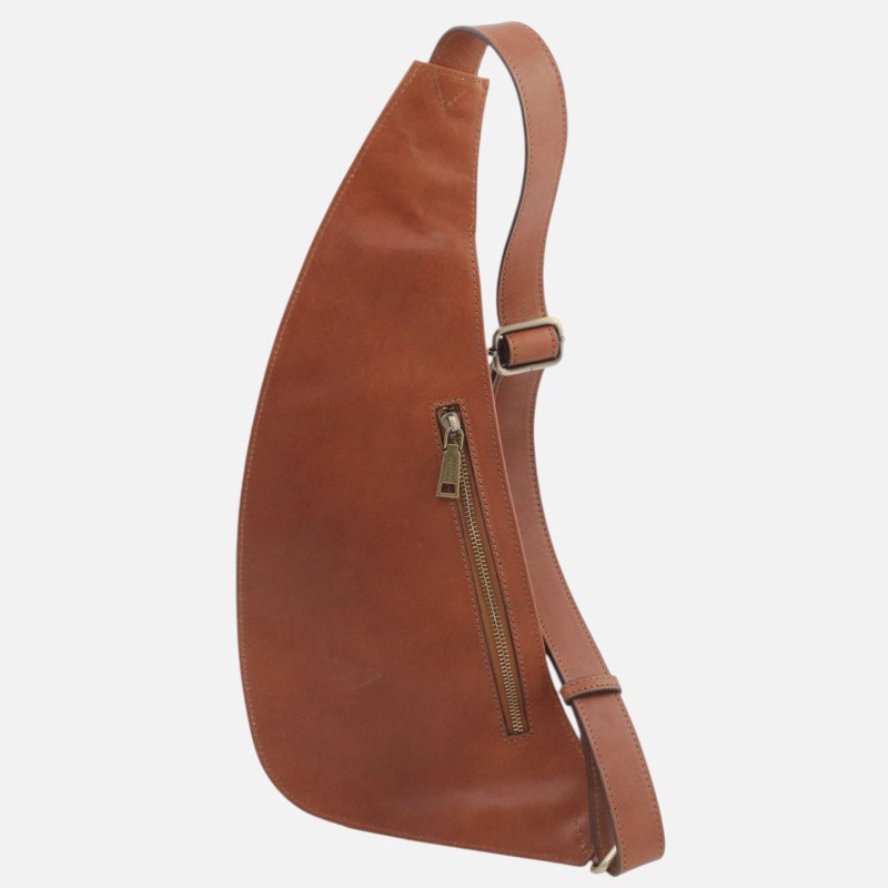 Leather crossover bag - Μαύρο - Image 3
